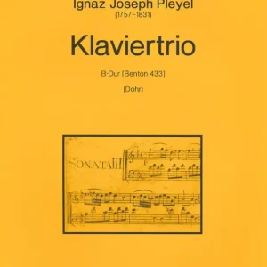 Trio B-Dur Benton433 für Flöte (Violine), Neu