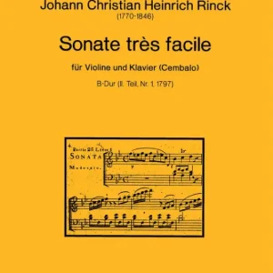 Sonate B-Dur très facile (2.Teil, Nr.1, 1797) Kracherpreis