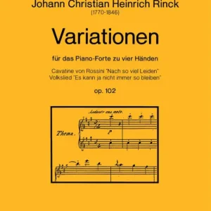 Variationen op.102 für Klavier zu 4 Händen Preisknaller