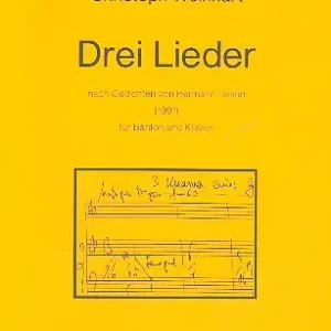 Günstig 3 Lieder für Bariton und Klavier