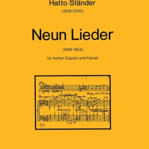 Finale Aktion 9 Lieder für hohen Sopran und Klavier