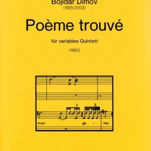 Poème trouvé für variables Quintett (1980) Jetzt Bestellen
