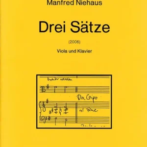 Angebot 3 Sätze für Viola und Klavier (2006)
