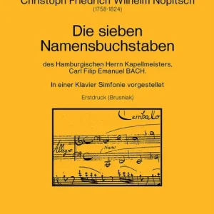 Schnäppchen Die 7 Namensbuchstaben des CFE Bach