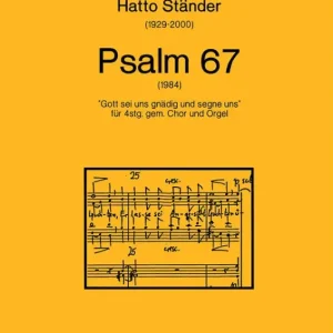 Zertifiziert Psalm 67 für 4stg. gem. Chor und Orgel 'Gott sei uns