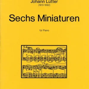 Neue Ware Sechs Miniaturen für Klavier
