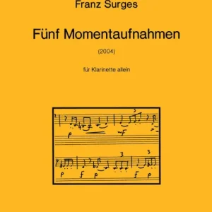 5 Momentaufnahmen für Klarinette Billig