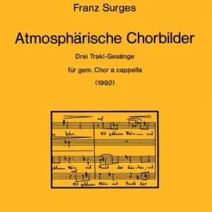 Günstig Atmosphärische Chorbilder (1992) -Drei Trakl-Gesänge f