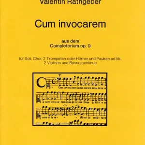 Neue Ware Cum invocarem -aus dem Completorium op. 9- (für
