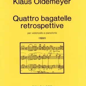 Zertifiziert 4 bagatelle retrospettive für Violoncello