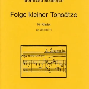 Bosseljon, Bernhard Folge kleiner Tonsätze op. 35,1 Mega-Angebot