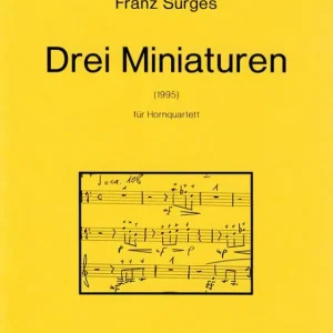 Rabatt 3 Miniaturen für Hornquartett (1995)