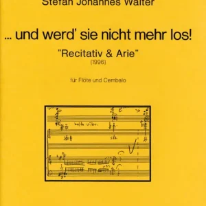 Rezitativ und Arie' für Flöte und Cembalo '. Sonderaktion