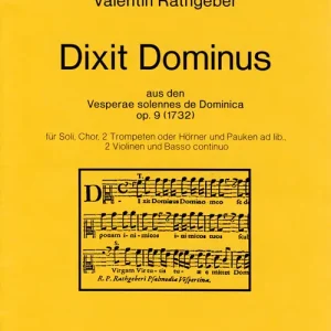 Kostenloser Versand Rathgeber, Valentin Dixit Dominus (1732) -aus den Vesperae solennes