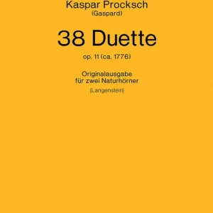 38 Duette op.11 für 2 Natur-Hörner Schnäppchen