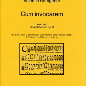 Kostenloser Rückversand Cum invocarem -aus dem Completorium op. 9- (für