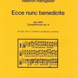 Sale Ecce nunc benedicte -aus dem Completorium op. 9-