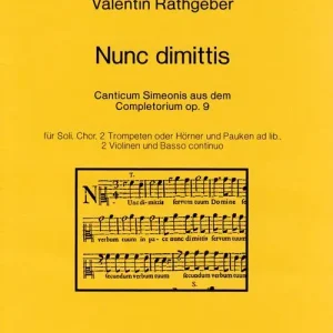 Nunc dimittis -Canticum Simeonis aus dem Complet Mega-Angebot
