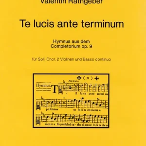 Zertifiziert Te lucis ante terminum -Hymnus aus dem Completor