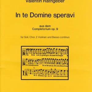 In te Domine speravi -aus dem Completorium op. 9 Neue Ware