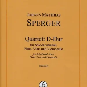 Neu Quartett D-dur für Kontrabass, Flöte,