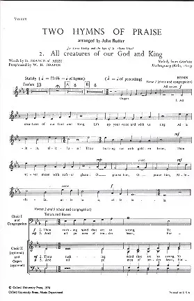 Sonderaktion All Creatures of our God and King