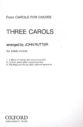 3 Carols for female chorus Direktkauf