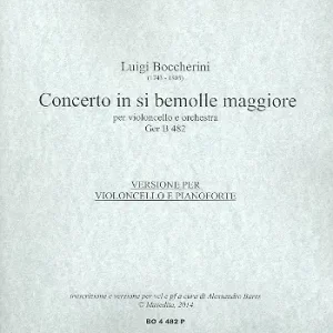 Markenware Concerto in si bemolle maggiore GerB482 für Violoncello und Orchester: