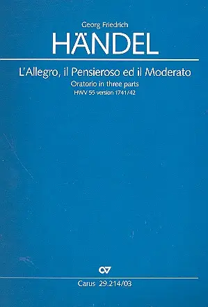 Sichere Zahlung L'allegro, il pensieroso ed il moderato HWV55
