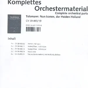 Nun komm der Heiden Heiland TVWV 1:1178 Neu