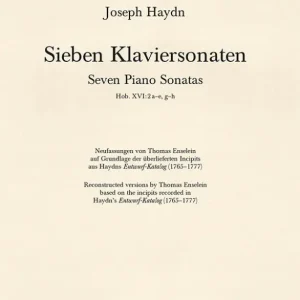 7 Klaviersonaten Hob.XVI:2a-e und g-h Garantierte Lieferung