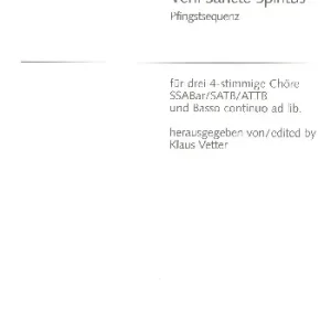 Top-Seller Veni sancte spiritus