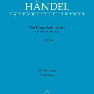 Solange Der Vorrat Reicht The King shall rejoice HWV260