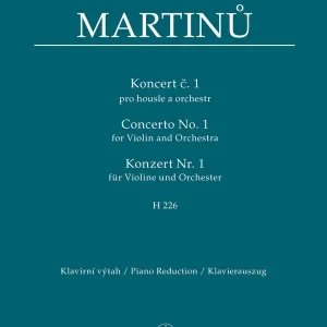 Konzert Nr.1 für Violine und Orchester H226 Neuheit