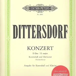 Konzert E-Dur Krebs172 für Kontrabaß und Orchester (+CD) Direktkauf