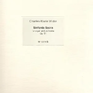 Sinfonia sacra op.81 Beliebt