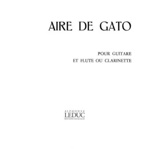 Aktuell Aire de gato pour guitare et flûte (clarinette)