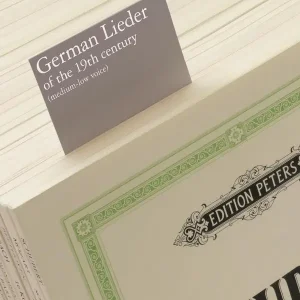 Solange Der Vorrat Reicht German Lieder of the 19th Century