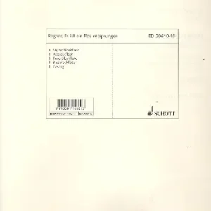 Regner, Hermann: Es ist ein Ros entsprungen Abverkauf