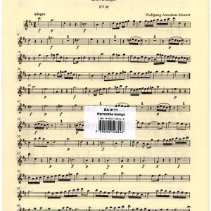 Sinfonie Nr.8 D-Dur KV48 Sofort Bestellen