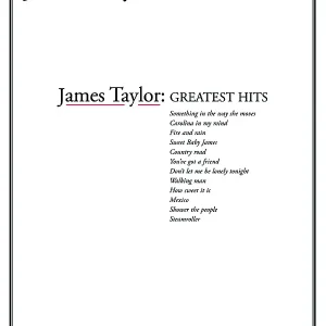 James Taylor: Greatest Hits Solange Der Vorrat Reicht