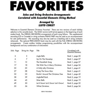 Finale Aktion Christmas Favorites (+CD): for strings