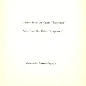 Zertifiziert Ouvertüre aus der Oper 'Rodelinda' und Suite aus dem Ballett 'Terpsi