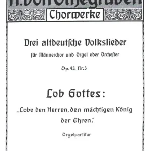 Nur Für Kurze Zeit Lobe den Herren, den mächtigen König der Ehre op.43,3