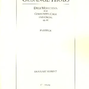 Gesänge Hiobs op.60 Neuheit