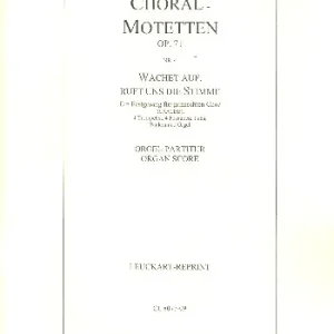 Wachet auf ruft uns die Stimme op.71,4 Kracherpreis