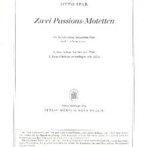2 Passions-Motetten Expressversand