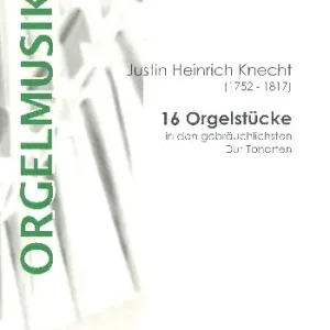 Knallerangebot 16 Orgelstücke in den gebräuchlichsten Dur-Tonarten