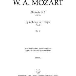 Sinfonie F-Dur KV43 Nr.6 Nur Für Kurze Zeit