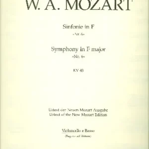 Sichere Zahlung Sinfonie F-Dur KV43 Nr.6